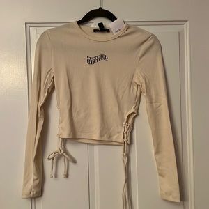 Off White long sleeve top